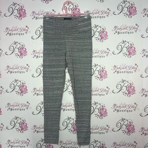 Talula Aritzia leggings grey heathered striped white tights pants comfy soft